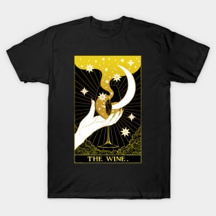 Black and Gold Tarot card The Wine T-Shirt